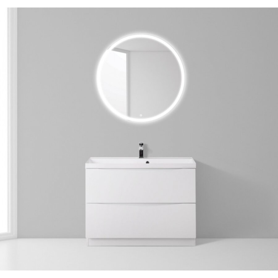 Тумба под раковину BelBagno Marino MARINO-800-2C-PIA-BL-P, 80 х 45 х 80 см, Bianco Lucido - белый глянец