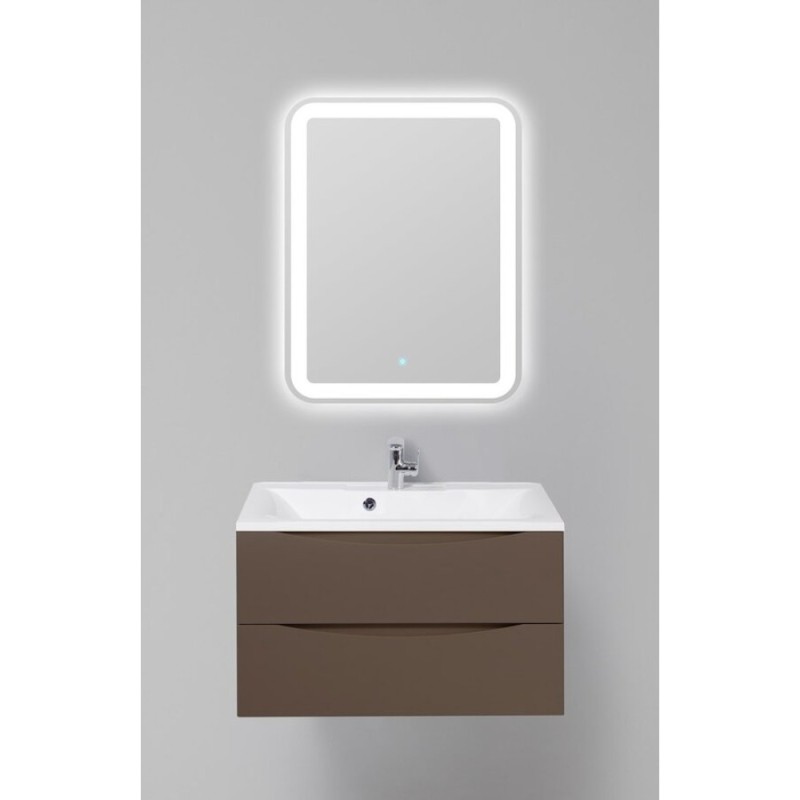 Тумба под раковину BelBagno Marino MARINO-800-2C-SO-CTO-P, 80 х 45 х 55 см, Cioccolato Opaco - коричневый матовый