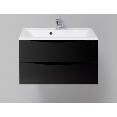 Тумба под раковину BelBagno Marino MARINO-800-2C-SO-NL-P, 80 х 45 х 55 см, Nero Lucido - черный глянец