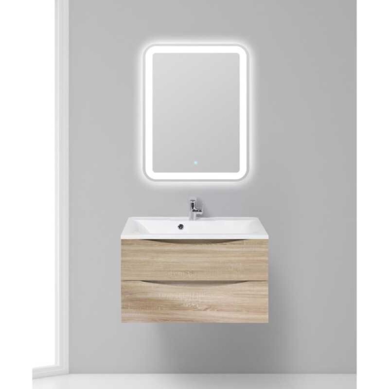 Тумба под раковину BelBagno Marino MARINO-800-2C-SO-WO-P 80 см, подвесная, цвет белый дуб (rovere bianco)