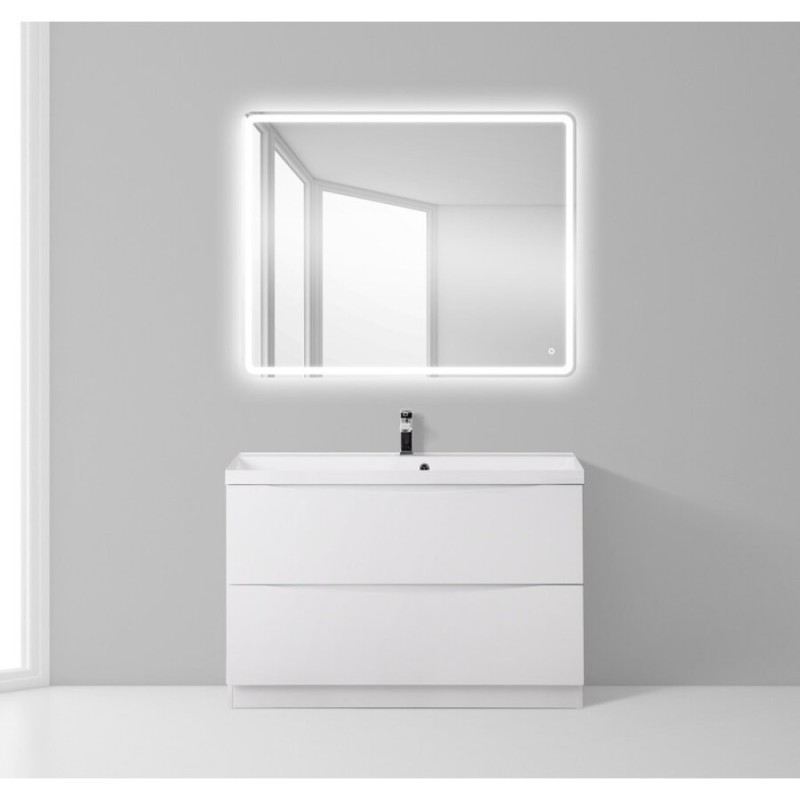 Тумба под раковину BelBagno Marino MARINO-900-2C-PIA-BL-P, 90 х 45 х 80 см, Bianco Lucido - белый глянец