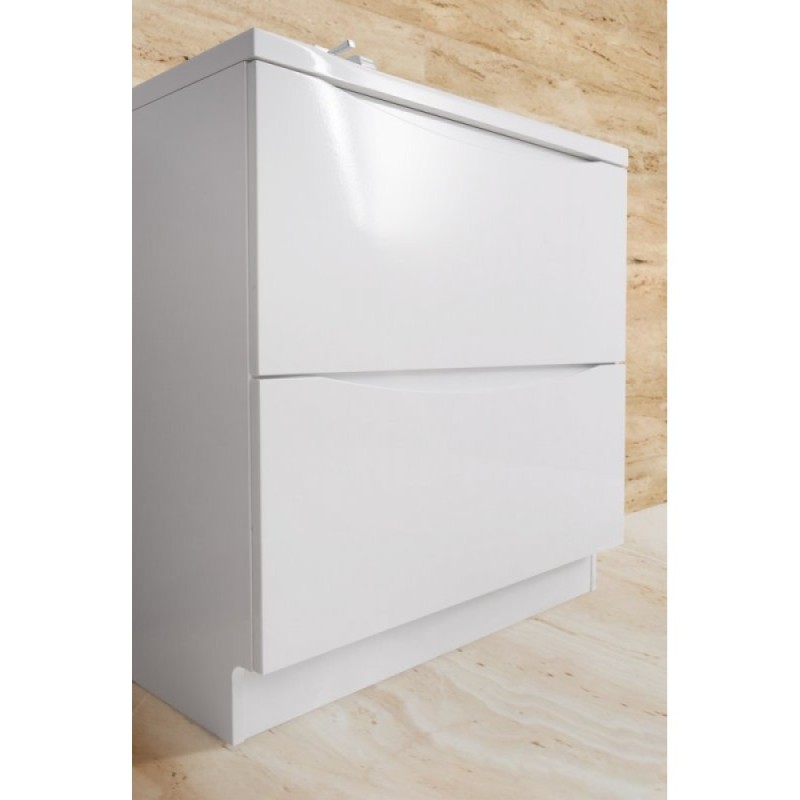 Тумба под раковину BelBagno Marino MARINO-900-2C-PIA-BL-P, 90 х 45 х 80 см, Bianco Lucido - белый глянец