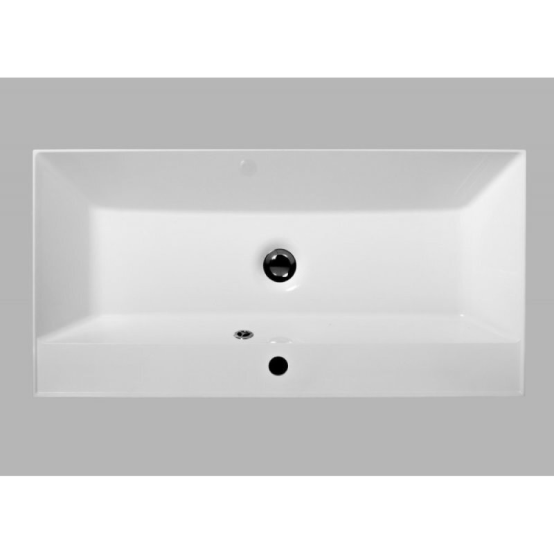 Тумба под раковину BelBagno Marino MARINO-900-2C-PIA-BL-P, 90 х 45 х 80 см, Bianco Lucido - белый глянец