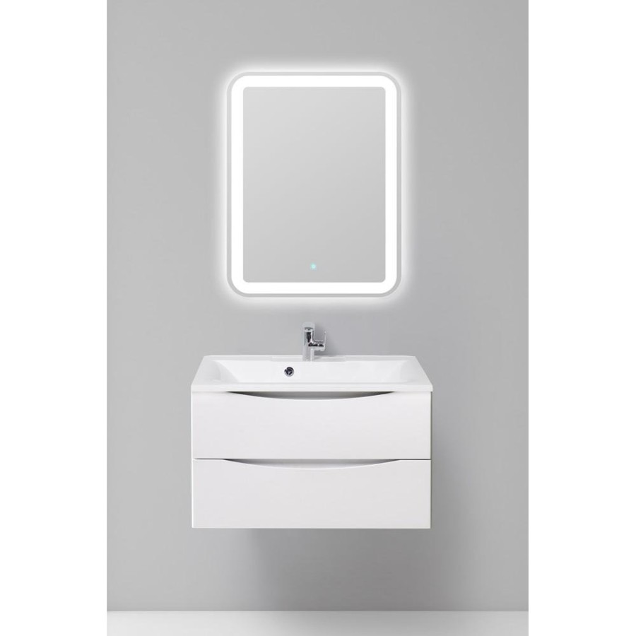 Тумба под раковину BelBagno Marino MARINO-900-2C-SO-BO-P, 90 х 45 х 55 см, Bianco Opaco - белый матовый