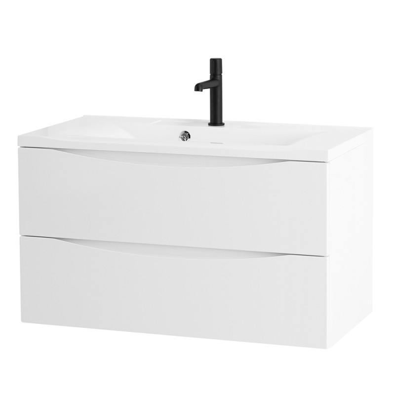 Тумба под раковину BelBagno Marino MARINO-900-2C-SO-BO-P, 90 х 45 х 55 см, Bianco Opaco - белый матовый