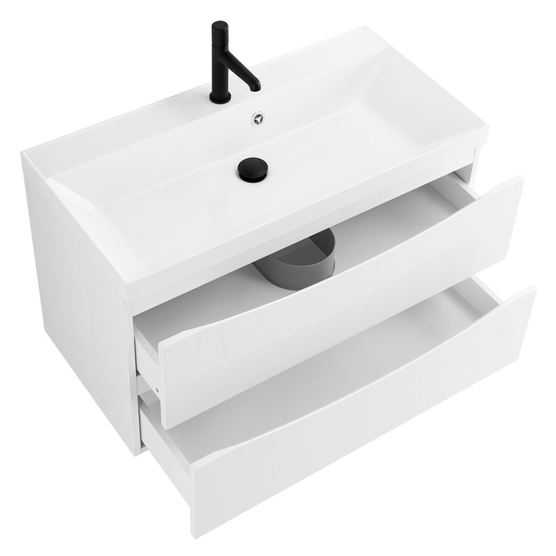 Тумба под раковину BelBagno Marino MARINO-900-2C-SO-BO-P, 90 х 45 х 55 см, Bianco Opaco - белый матовый