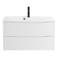 Тумба под раковину BelBagno Marino MARINO-900-2C-SO-BO-P, 90 х 45 х 55 см, Bianco Opaco - белый матовый