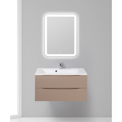 Тумба под раковину BelBagno Marino MARINO-900-2C-SO-CL-P, 90 х 45 х 55 см, Cappuccino Lucido - бежевый глянец