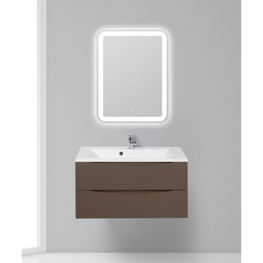 Тумба под раковину BelBagno Marino MARINO-900-2C-SO-CTO-P, 90 х 45 х 55 см, Cioccolato Opaco - коричневый матовый