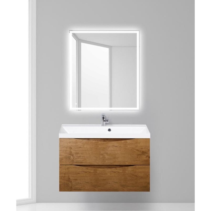 Тумба под раковину BelBagno Marino MARINO-900-2C-SO-RN-P, 90 х 45 х 55 см, Rovere Nature - светло-коричневый