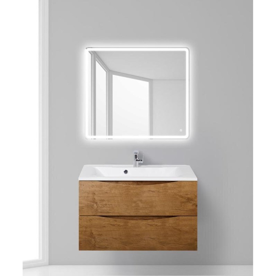 Тумба под раковину BelBagno Marino MARINO-900-2C-SO-RN-P, 90 х 45 х 55 см, Rovere Nature - светло-коричневый