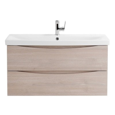 Тумба под раковину BelBagno Marino-Cer 100, подвесная, цвет Rovere Grigio, MARINO-CER-1000-2C-SO-RG-P