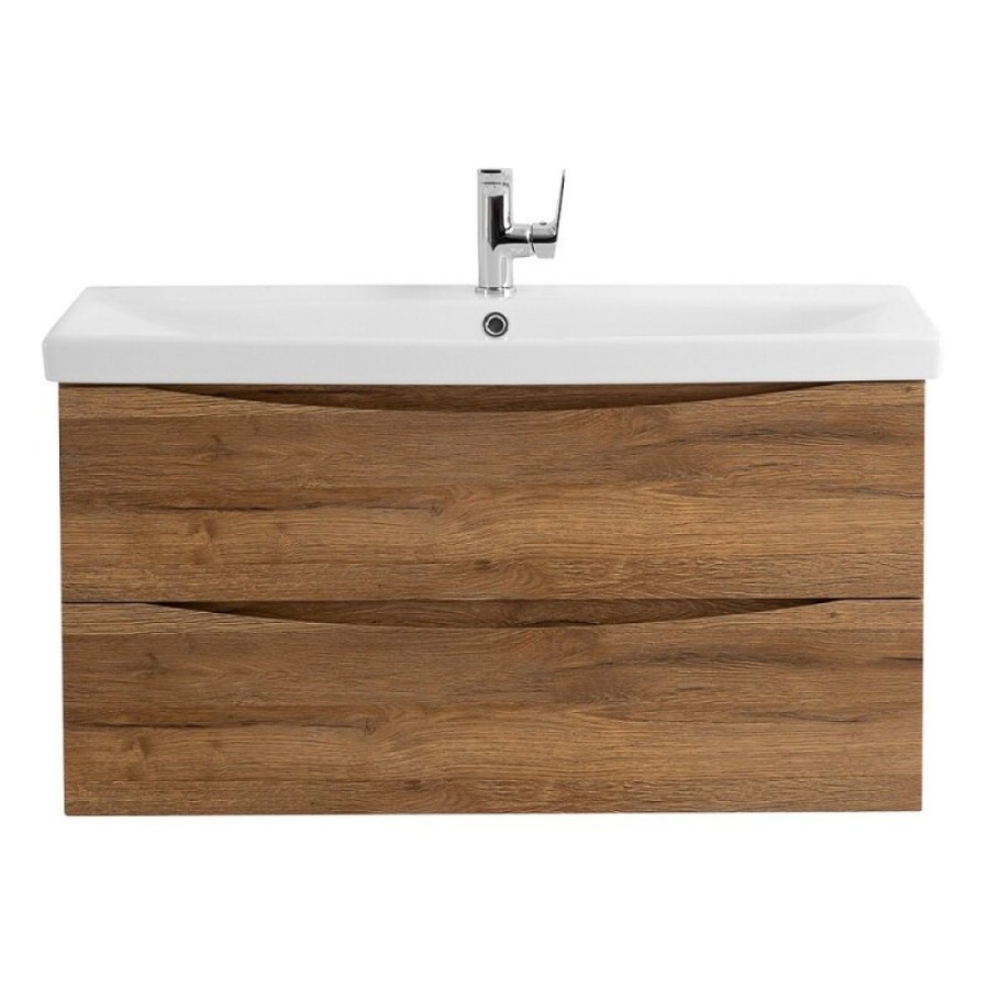 Тумба под раковину BelBagno Marino-Cer 100, подвесная, цвет Rovere Rustico, MARINO-CER-1000-2C-SO-RR-P