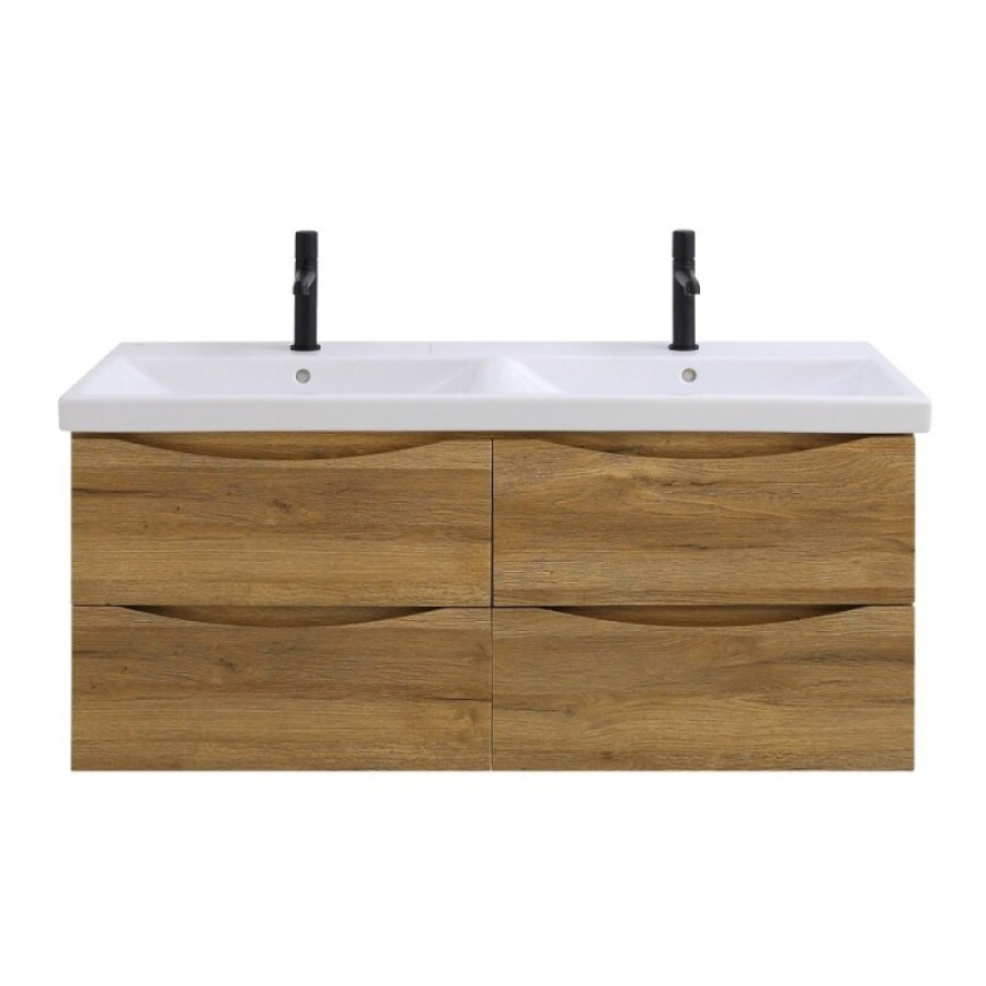 Тумба под раковину BelBagno Marino 120 см, подвесная, цвет Rovere Rustico, MARINO-CER-1200-4C-SO-2-RR-P