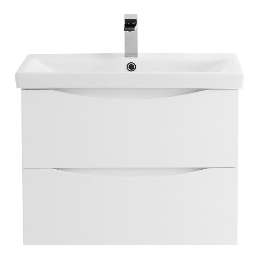 Тумба под раковину BelBagno Marino-Cer 70 см, подвесная, цвет Bianco Lucido, MARINO-CER-700-2C-SO-BL-P