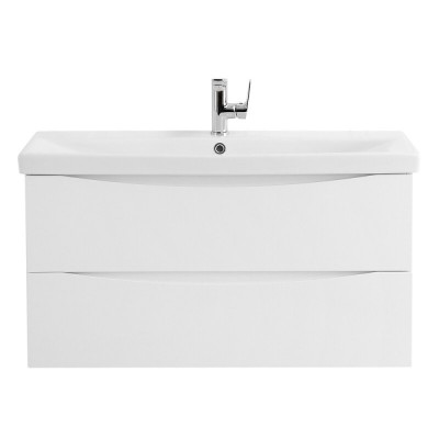 Тумба под раковину BelBagno Marino-Cer 80, подвесная, цвет Bianco Lucido, MARINO-CER-800-2C-SO-BL-P