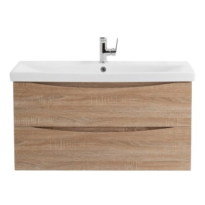 Тумба под раковину BelBagno Marino-Cer 80, подвесная, цвет Rovere Bianco, MARINO-CER-800-2C-SO-WO-P