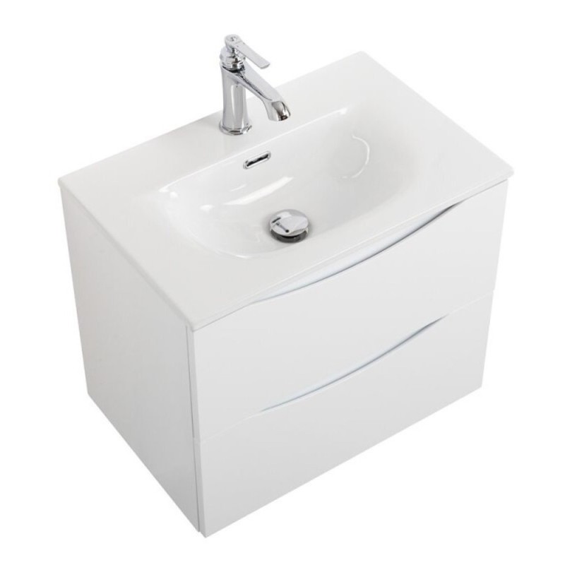 Тумба под раковину BelBagno Marino-Cer-Mini-500-2C-SO-BL-P, 50 см, подвесная, Bianco Lucido