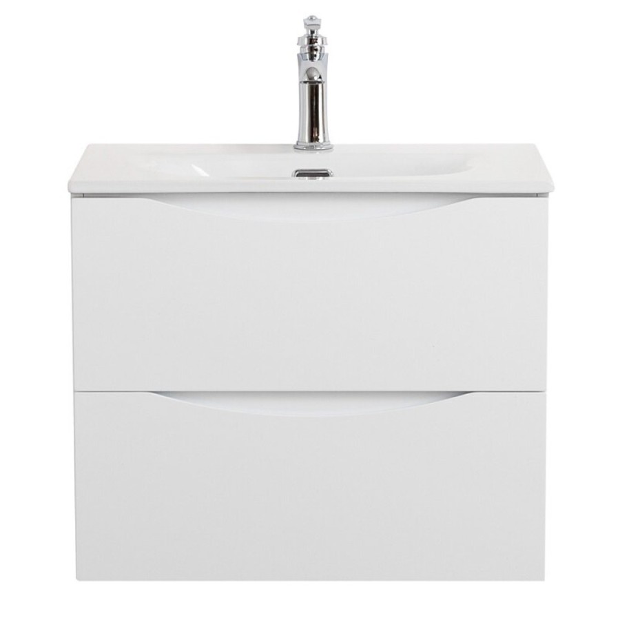Тумба под раковину BelBagno Marino-Cer-Mini-500-2C-SO-BO-P, 50 см, подвесная, Bianco Opaco