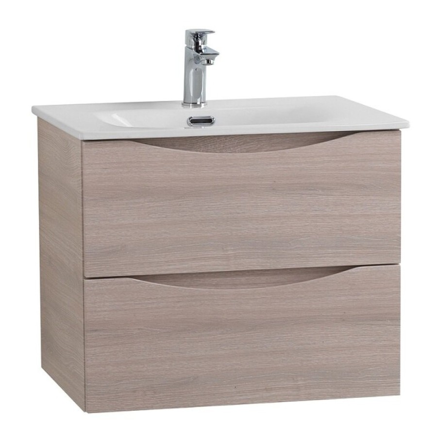 Тумба под раковину BelBagno Marino-Cer-Mini-500-2C-SO-RG-P, 50 см, подвесная, Rovere Grigio