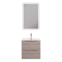 Тумба под раковину BelBagno Marino-Cer-Mini-500-2C-SO-RG-P, 50 см, подвесная, Rovere Grigio