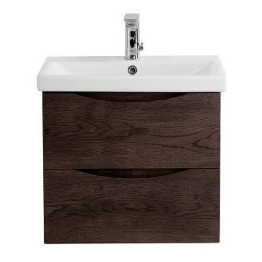 Тумба под раковину BelBagno Marino-Cer-Mini-500-2C-SO-RNG-P, 50 см, подвесная, Rovere Nature Grigio