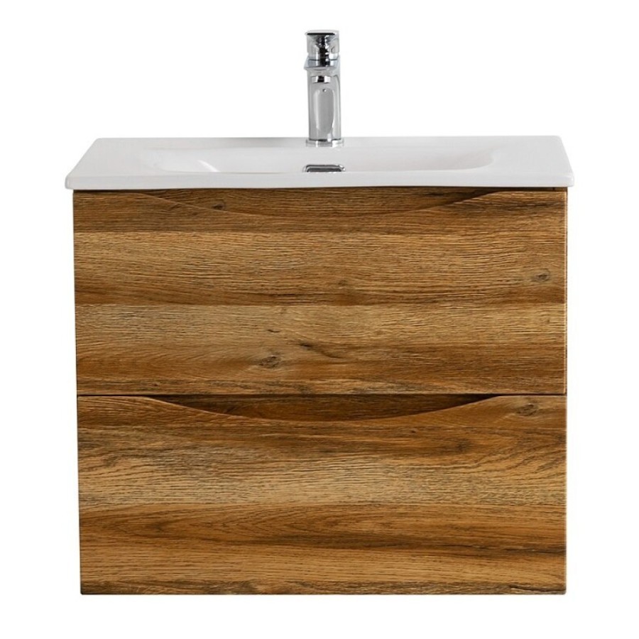 Тумба под раковину BelBagno Marino-Cer-Mini-500-2C-SO-RR-P, 50 см, подвесная, Rovere Rustico