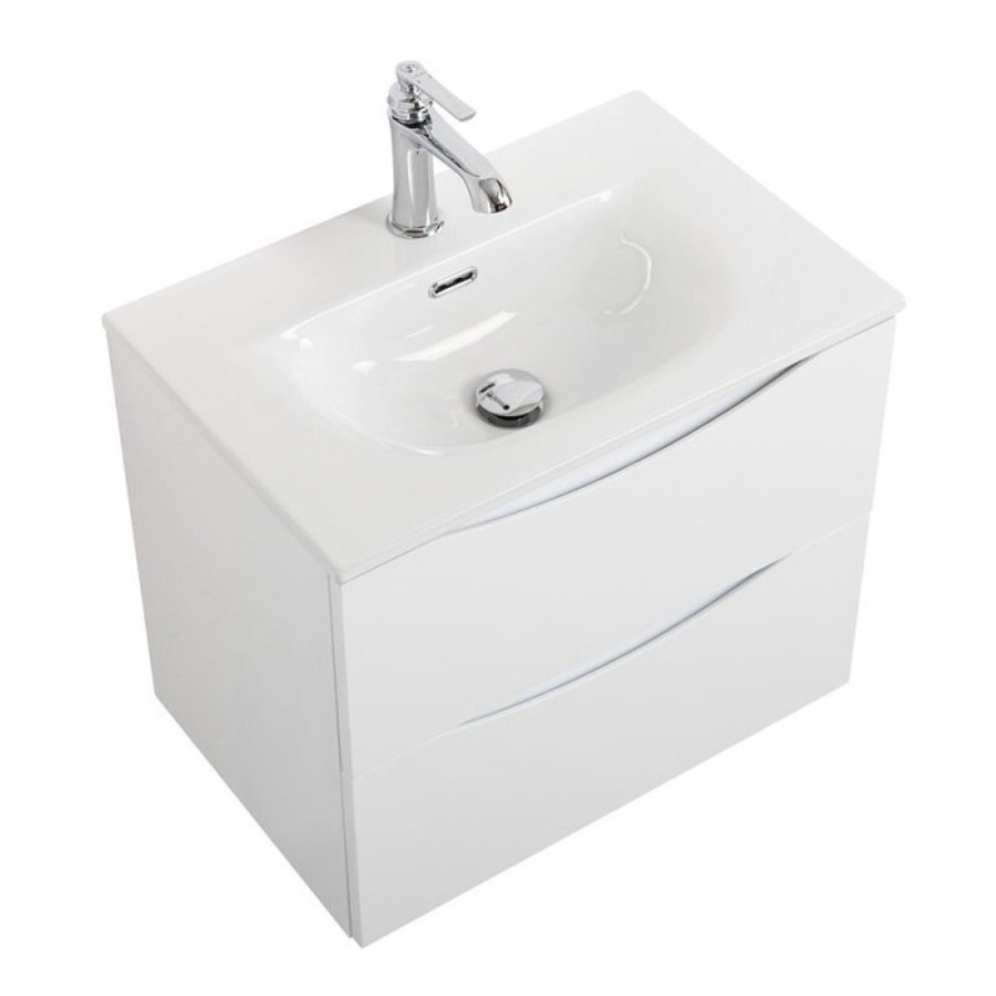 Тумба под раковину BelBagno Marino-Cer-Mini-600-2C-SO-BO-P, 60 см, подвесная, Bianco Opaco