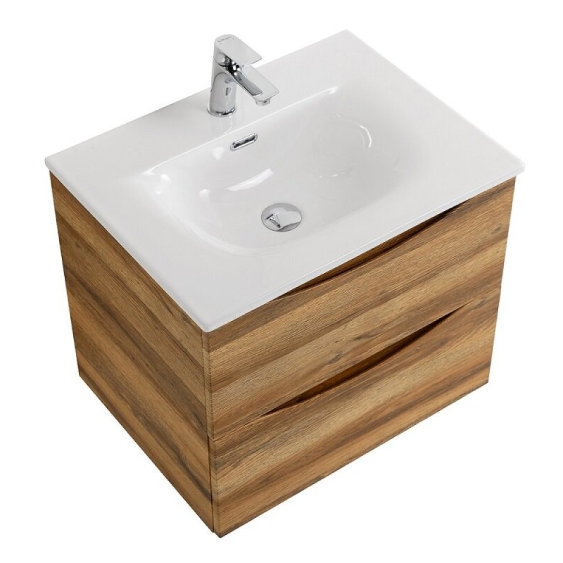 Тумба под раковину BelBagno Marino-Cer-Mini-600-2C-SO-RR-P, 60 см, подвесная, Rovere Rustico