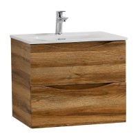 Тумба под раковину BelBagno Marino-Cer-Mini-600-2C-SO-RR-P, 60 см, подвесная, Rovere Rustico