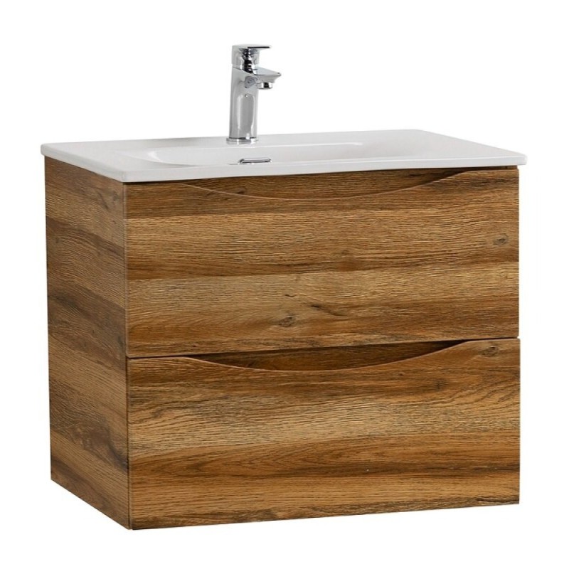 Тумба под раковину BelBagno Marino-Cer-Mini-600-2C-SO-RR-P, 60 см, подвесная, Rovere Rustico