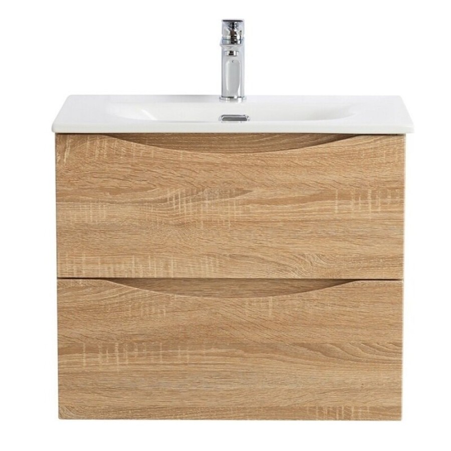 Тумба под раковину BelBagno Marino-Cer-Mini-600-2C-SO-WO-P, 60 см, подвесная, Rovere Bianco
