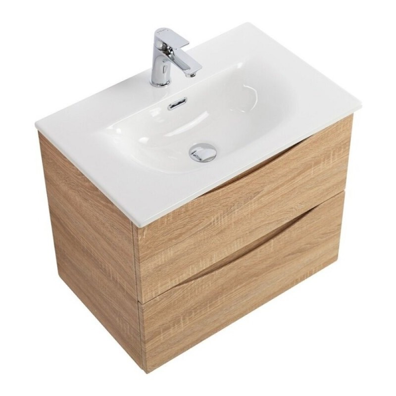 Тумба под раковину BelBagno Marino-Cer-Mini-600-2C-SO-WO-P, 60 см, подвесная, Rovere Bianco