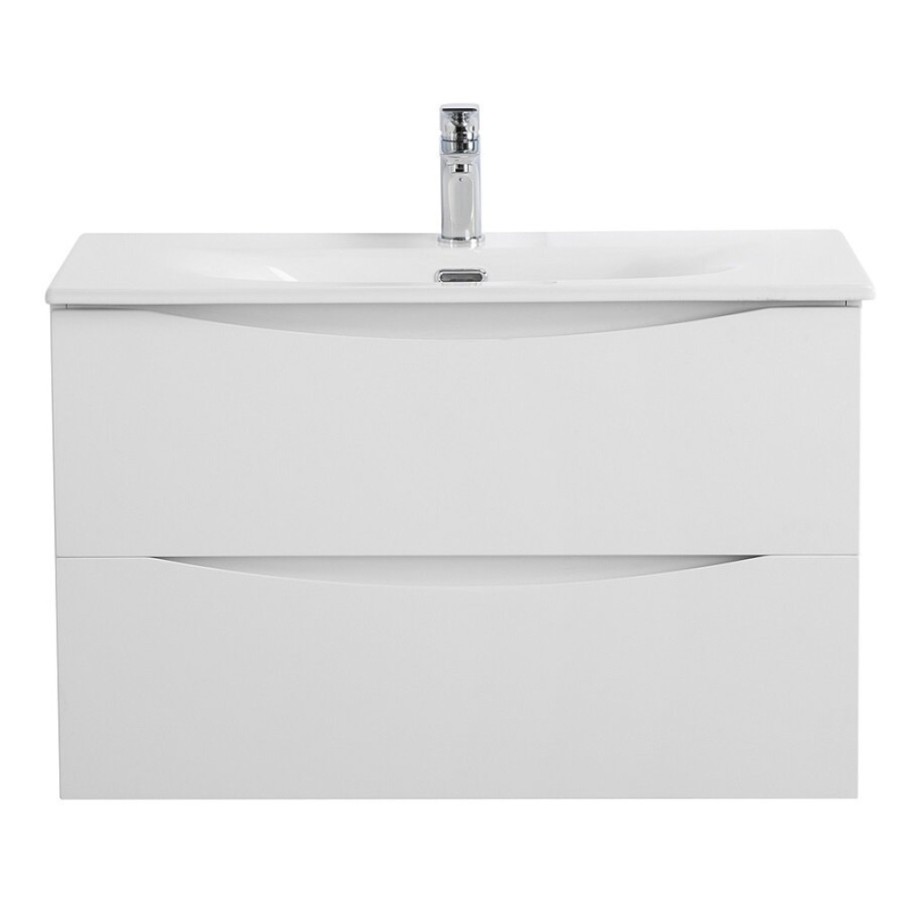 Тумба под раковину BelBagno Marino-Cer-Mini-700-2C-SO-BO-P, 70 см, подвесная, Bianco Opaco