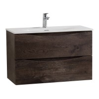 Тумба под раковину BelBagno Marino-Cer-Mini-800-2C-SO-RNG-P, 80 см, подвесная, Rovere Nature Grigio