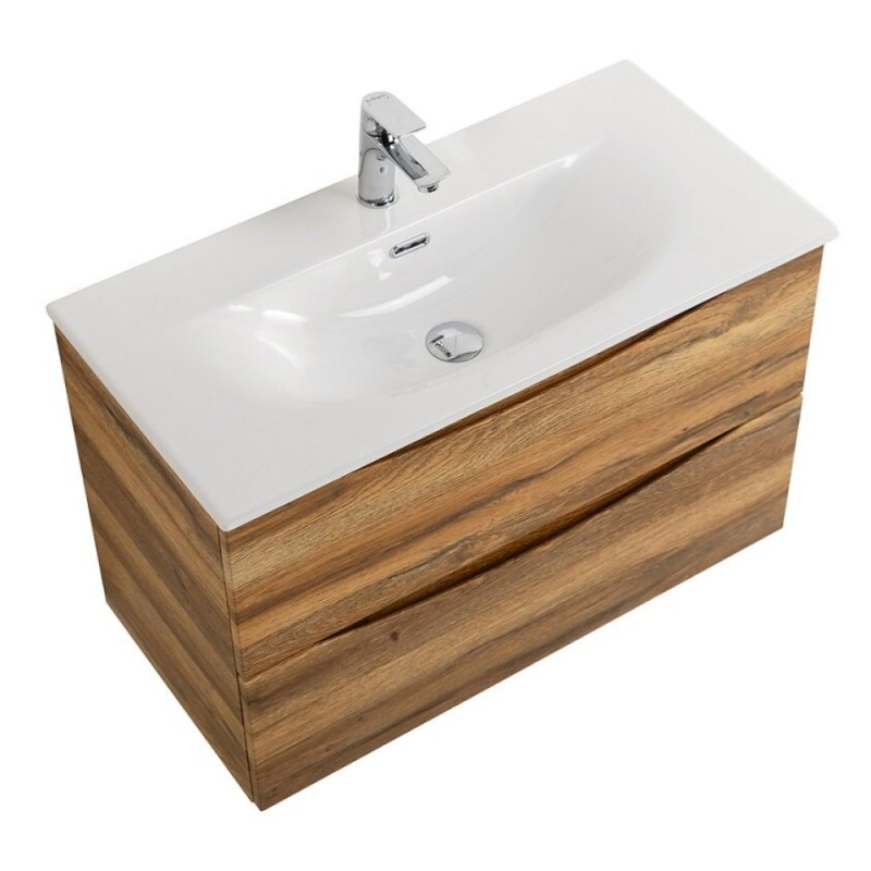 Тумба под раковину BelBagno Marino-Cer-Mini-800-2C-SO-RR-P, 80 см, подвесная, Rovere Rustico