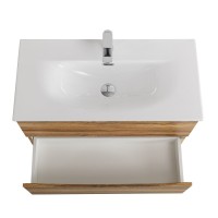 Тумба под раковину BelBagno Marino-Cer-Mini-800-2C-SO-RR-P, 80 см, подвесная, Rovere Rustico