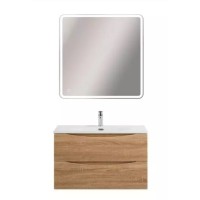 Тумба под раковину BelBagno Marino-Cer-Mini-800-2C-SO-WO-P, 80 см, подвесная, Rovere Bianco