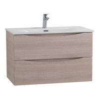 Тумба под раковину BelBagno Marino-Cer-N-1000-2C-SO-RG-P, 100 см, подвесная, Rovere Grigio