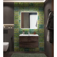 Тумба под раковину BelBagno Marino-Cer-N-1000-2C-SO-RNG-P, 100 см, подвесная, Rovere Nature Grigio