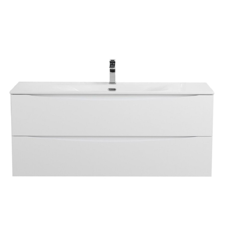 Тумба под раковину BelBagno Marino-Cer-N-1200-2C-SO-BO-P, 120 см, подвесная, Bianco Opaco