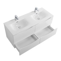 Тумба под раковину BelBagno Marino-Cer-N-1200-4C-SO-BL-P, 120 см, подвесная, Bianco Lucido