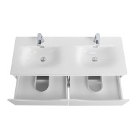 Тумба под раковину BelBagno Marino-Cer-N-1200-4C-SO-BL-P, 120 см, подвесная, Bianco Lucido
