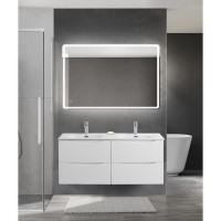 Тумба под раковину BelBagno Marino-Cer-N-1200-4C-SO-BL-P, 120 см, подвесная, Bianco Lucido