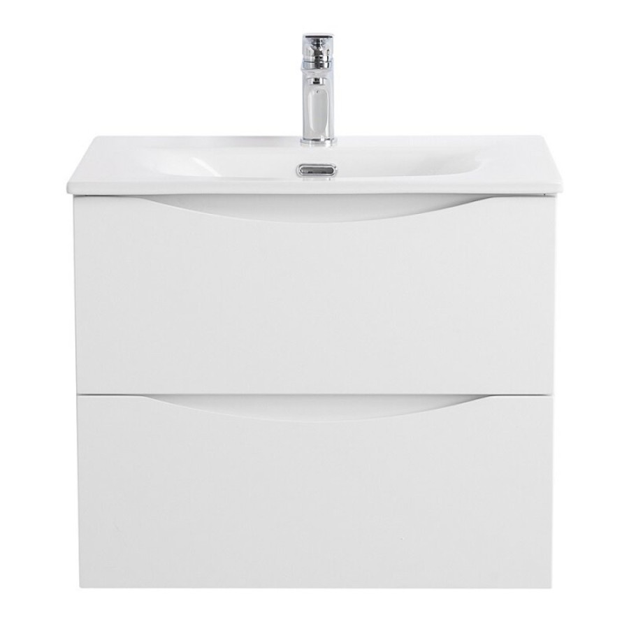Тумба под раковину BelBagno Marino-Cer-N-600-2C-SO-BL-P, 60 см, подвесная, Bianco Lucido