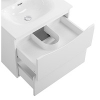 Тумба под раковину BelBagno Marino-Cer-N-600-2C-SO-BL-P, 60 см, подвесная, Bianco Lucido