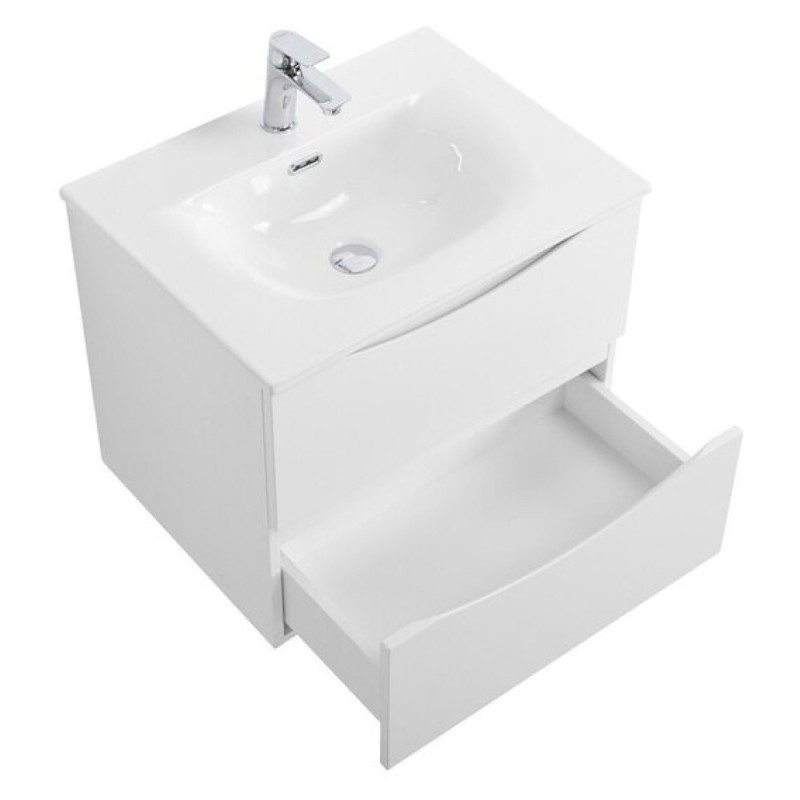 Тумба под раковину BelBagno Marino-Cer-N-600-2C-SO-BO-P, 60 см, подвесная, Bianco Opaco
