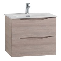 Тумба под раковину BelBagno Marino-Cer-N-600-2C-SO-RG-P, 60 см, подвесная, Rovere Grigio