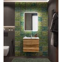Тумба под раковину BelBagno Marino-Cer-N-600-2C-SO-RR-P, 60 см, подвесная, Rovere Rustico