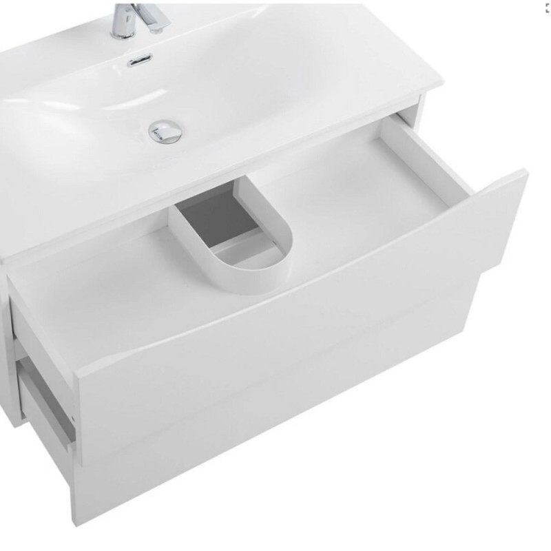 Тумба под раковину BelBagno Marino-Cer-N-800-2C-SO-BO-P, 80 см, подвесная, Bianco Opaco